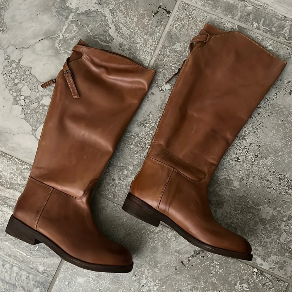 Free People Everly Equestrian Boots, Size EU 38.5 EXCELLENT! Retail $248